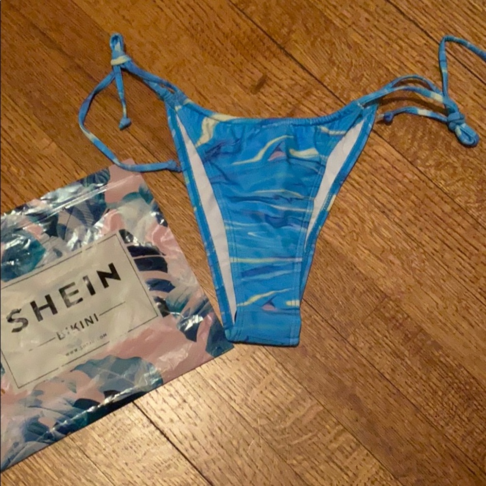 SHEIN cheeky bottom string bikini